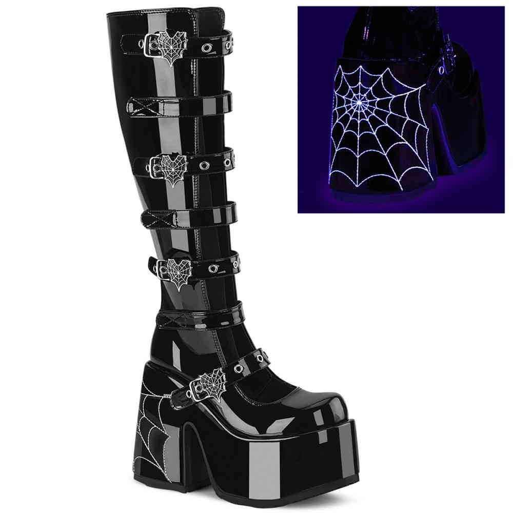DemoniaCult - CAMEL223 Platform Boots - Black Product image